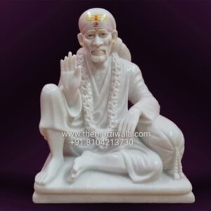Dwarkamai Statue in White Marble