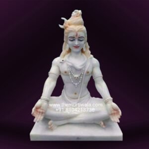 Lord Shiva Statue in white marble